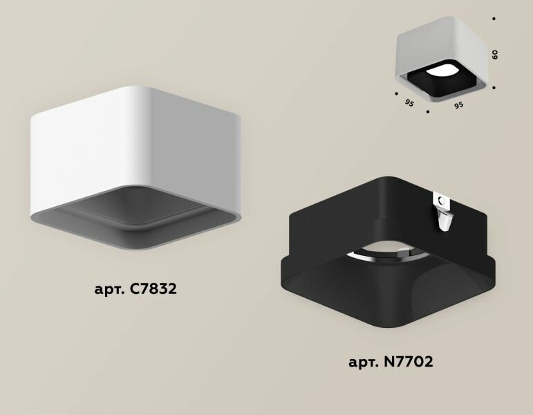 Накладной светильник Ambrella Light Techno XS7832002 (C7832, N7702)