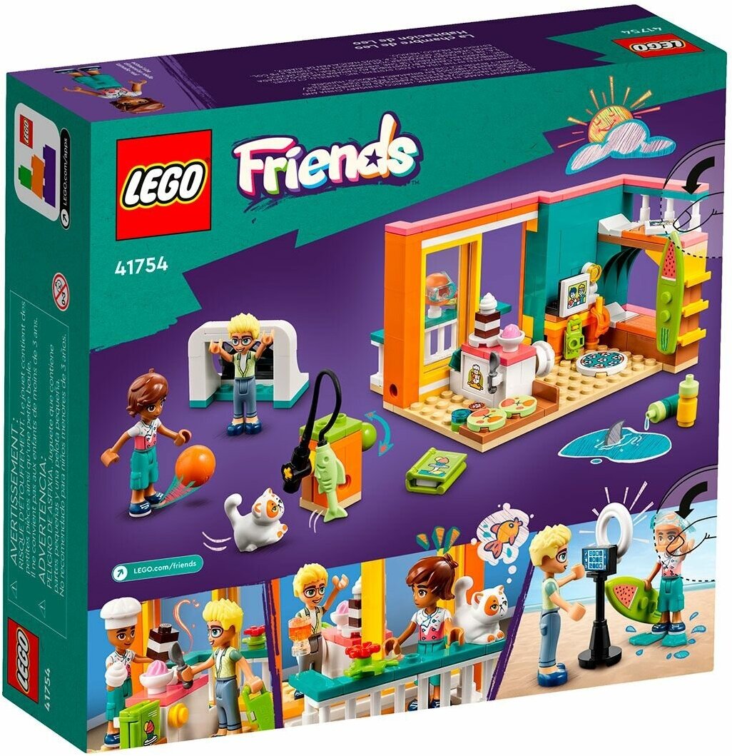 Конструктор LEGO Friends 41454 Комната Лео, 203 детали, 6+