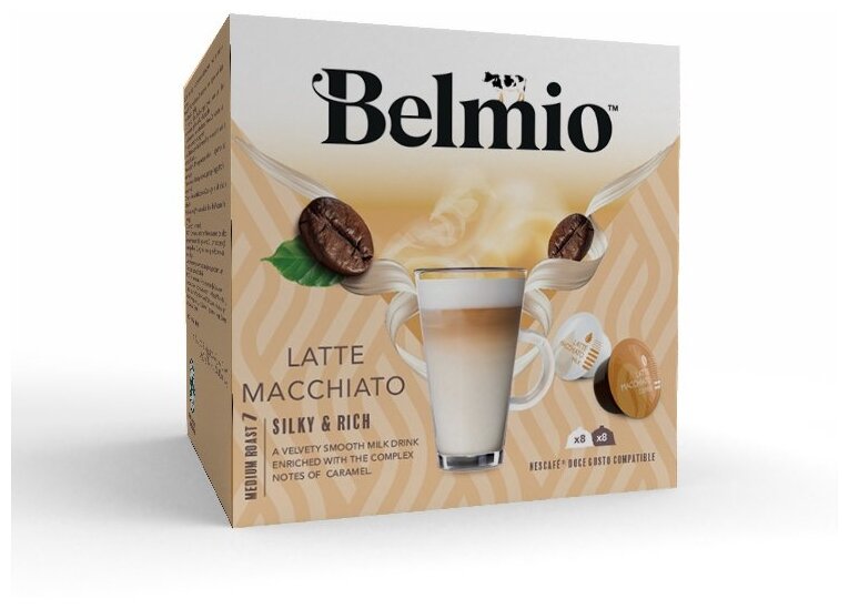 Кофе в капсулах Belmio Latte Macchiato для системы Dolce Gusto, 16 капсул