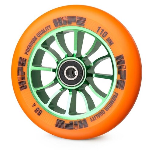 фото Колесо hipe 01 110mm, зеленый/оранжевый