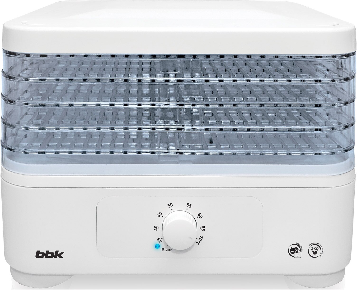 Сушилка для овощей и фруктов BDH302M WHITE BBK