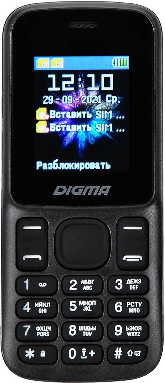 Мобильный телефон Digma Linx A172 32MB Black