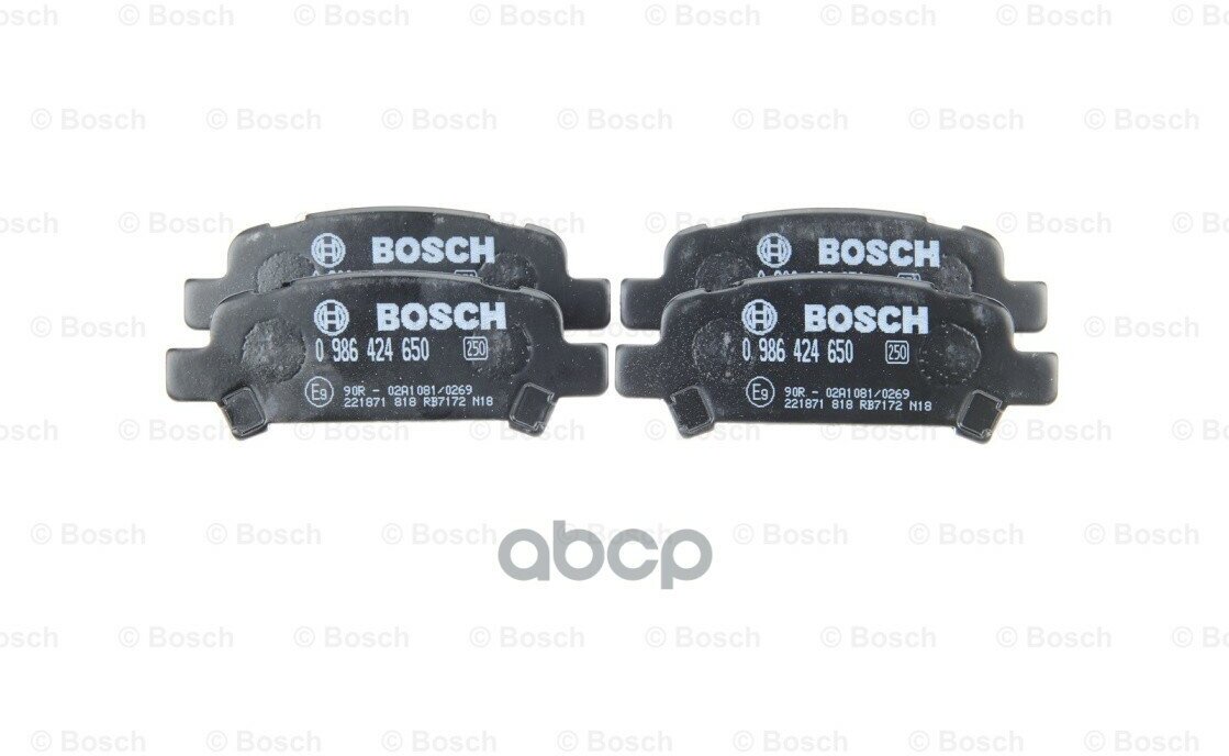 [0986424650] Bosch Колодки Тормозные ДисковыеКомплект На Ось Bosch арт. 0986424650