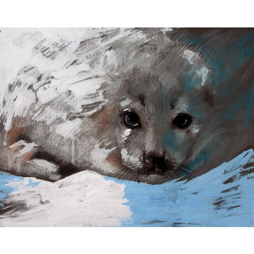 «Белый котик» | 2017. Авторская картина