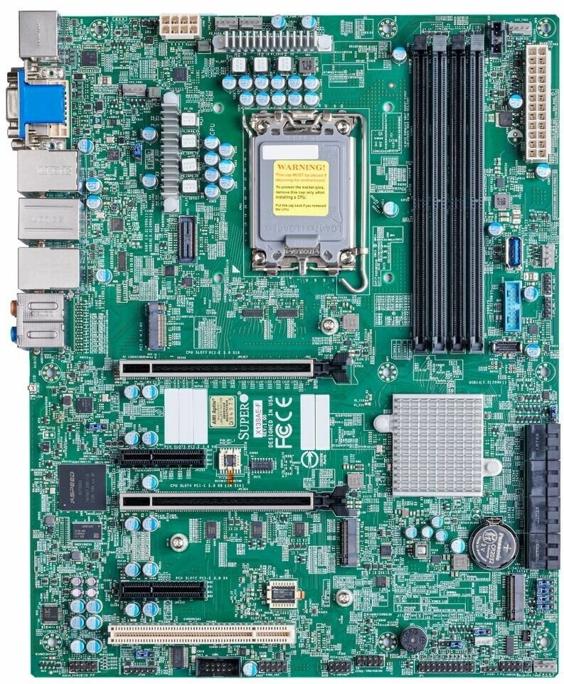 Материнская плата Supermicro MBD-X13SAE-F-B W680 LGA1700 No Memory