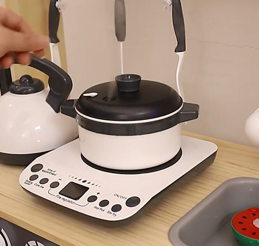Детская игровая кухня Lanaland Милана с водой, светом и звуком W10C702 - фото №11