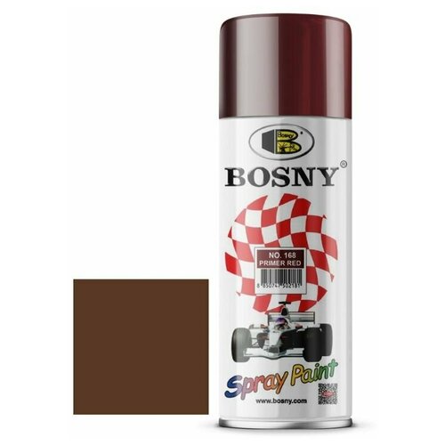 Грунтовка-спрей Bosny 168 красно-коричневая 400 мл