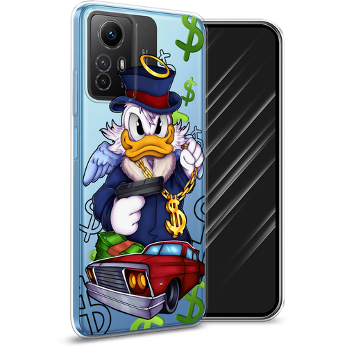 Силиконовый чехол на Xiaomi Redmi Note 12S / Сяоми Редми Нот 12S Scrooge McDuck with a Gold Chain, прозрачный силиконовый чехол на xiaomi redmi note 12s сяоми редми нот 12s scrooge mcduck with a gold chain прозрачный