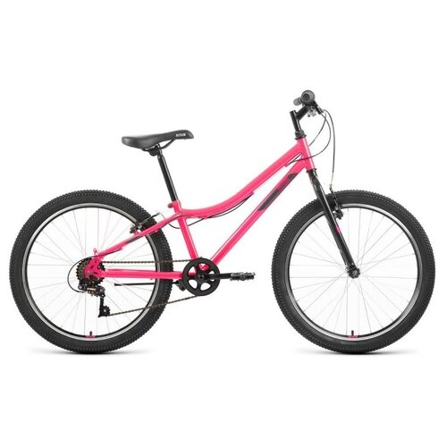 Велосипед 24 FORWARD ALTAIR MTB HT 1.0 (6-ск.) 2022 (рама 12) розовый/серый IBK22AL24092