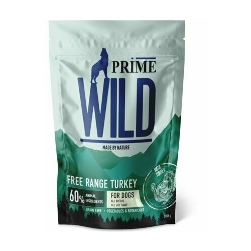 PRIME WILD GF FREE RANGE Сухой корм для собак всех пород с индейкой, 500 гр