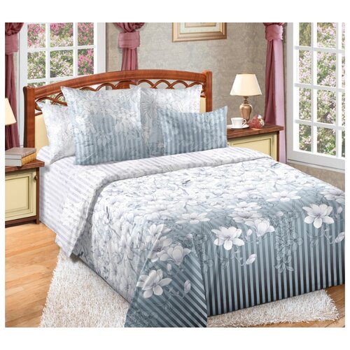 фото Постельное белье «мемуары 2», сатин (2.0) с европростыней, подарочная коробка текс-дизайн