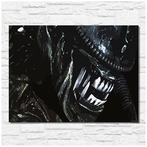 Картина по номерам на холсте игра Aliens Colonial Marines - 11542 Г 30x40