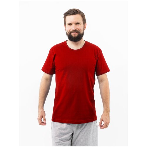 Футболка Монотекс, размер 68, красный футболка монотекс хлопок однотонная размер 68 синий