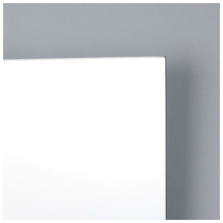Зеркало "Прямоугольник", настенное, с полочкой, 39х59 cм - фотография № 2