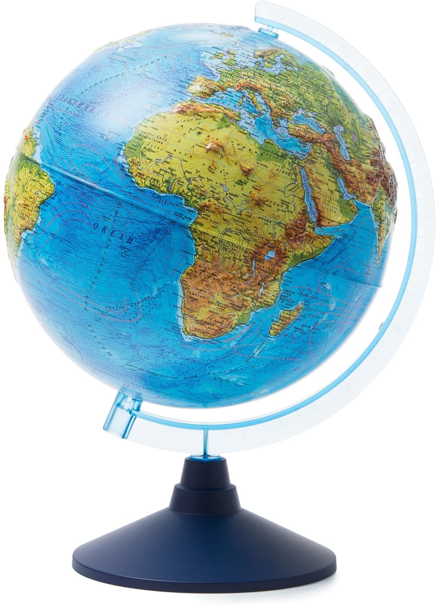 Глобус физический 250мм Земли евро рельефный GLOBEN Ке022500193