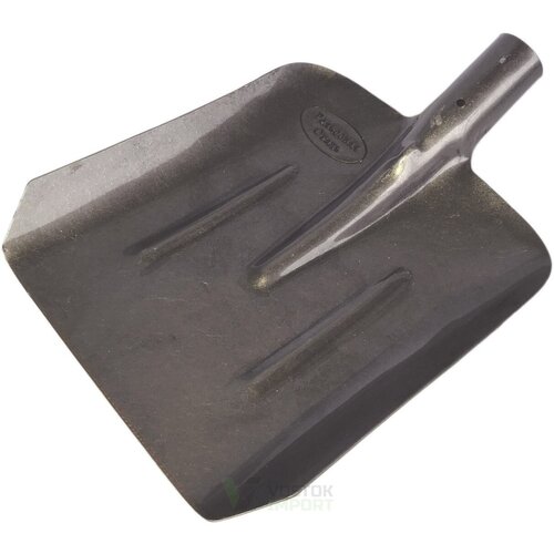 Садовая совковая лопата рельсовая сталь с ребрами жесткости (без черенка)