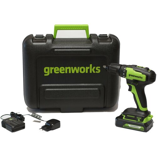 Greenworks Арт. 3704007UA, 24V, c 1хАКБ 2 Ач и ЗУ в кейсе