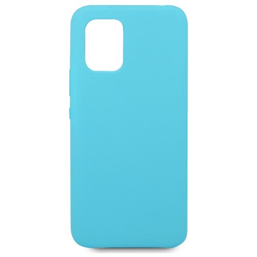 фото Cиликоновый чехол для xiaomi mi 10 lite / silicone case для сяоми ми 10 лайт / с бархатистым покрытием внутри (голубой) life style