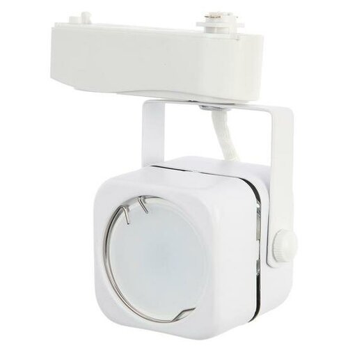 Трековый светильник Luazon Lighting под лампу Gu10, квадратный, корпус белый