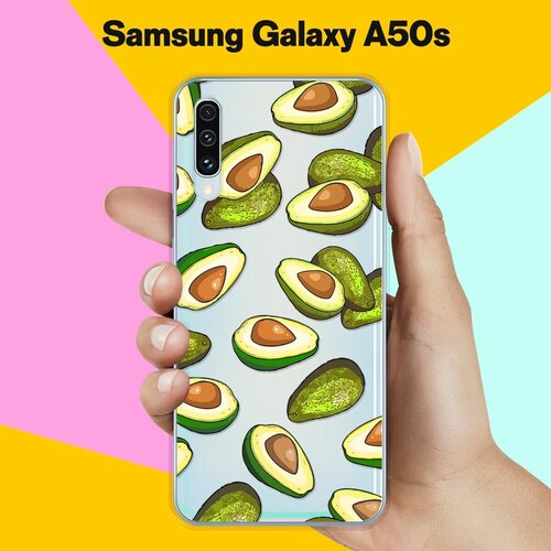 Силиконовый чехол Авокадо на Samsung Galaxy A50s силиконовый чехол на samsung galaxy m01 самсунг галакси м01 попа авокадо прозрачный