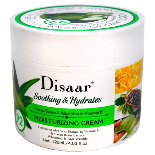 Disaar Крем для тела Cocoa Beans & Aloe Vera & Vitamin E Увлажняющий, Успокаивающий 120 мл