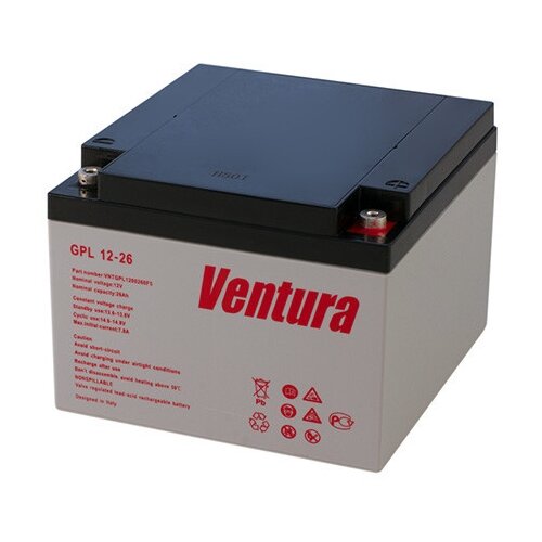 Аккумуляторная батарея Ventura GPL 12-26 12В 26 А·ч аккумуляторная батарея ventura gpl 12 150 12в 155 а·ч