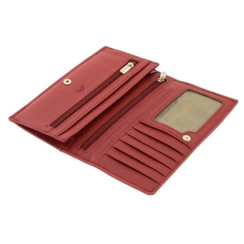 фото Кошелёк tony perotti contatto, женская, натуральная кожа, красный, 563333/4