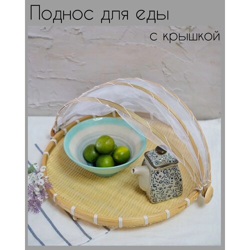 Поднос с крышкой для пикника, сушилка с сеткой