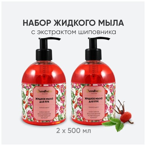 Charm Cleo Cosmetic. Жидкое мыло для рук GreenTonica Collection Питательное антибактериальное 2х500 мл