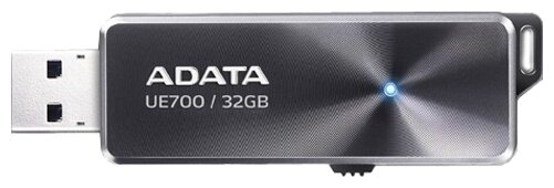 USB 3.0 Flash Drive 32GB ADATA DashDrive Elite UE700, черный, металл (AUE700-32G-CBK)