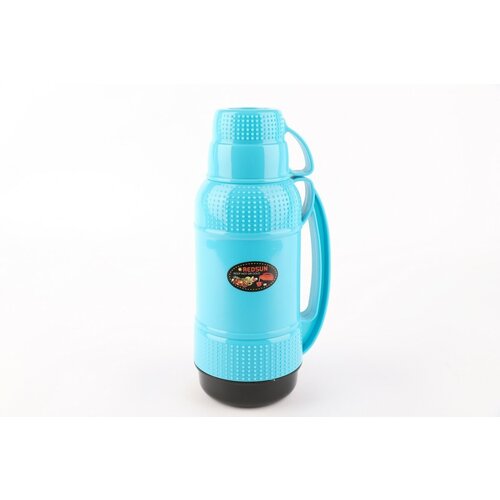 Термос 1л 2644Н-6, цвет голубой