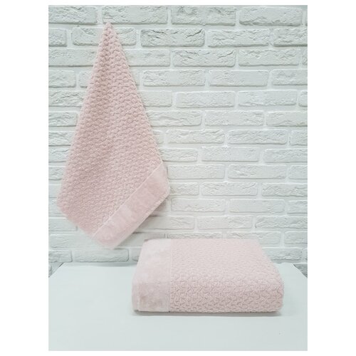 фото Ambiance полотенце baxter цвет: розовый (70х140 см)