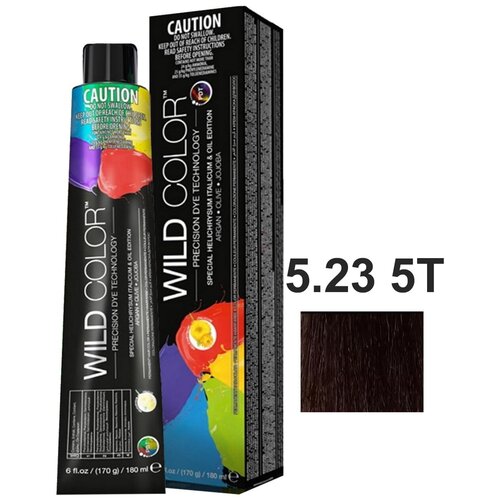 Крем-краска AMMONIA FREE для окрашивания волос WILD COLOR 5.23 5T светло-каштановый табачный 180 мл