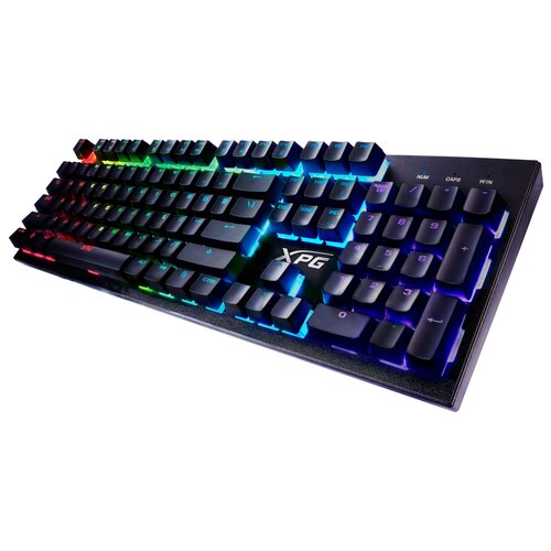 Клавиатура XPG INFAREX K10 механическая, игровая, проводная, USB, подсветка RGB, цвет: черный