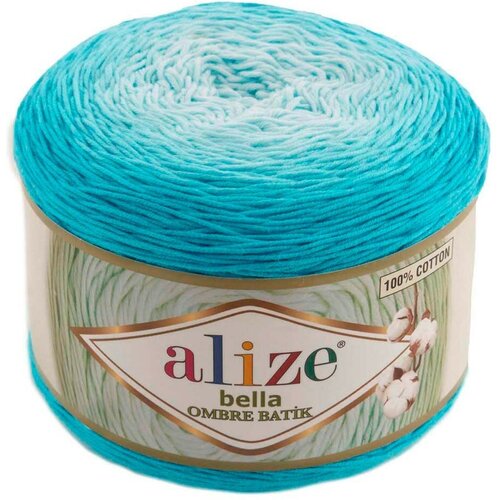 Пряжа Alize Bella Ombre Batik голубой (7409), 2 шт