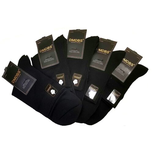 фото Мужские носки dmdbs, 10 пар, 10 уп., классические, на новый год, на 23 февраля, размер 41-47, черный