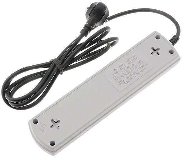 Сетевой фильтр Zis Pilot 4 Sockets 1.8m White 127 - фото №6