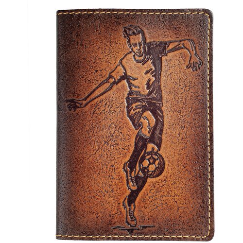 Обложка для паспорта , коричневый