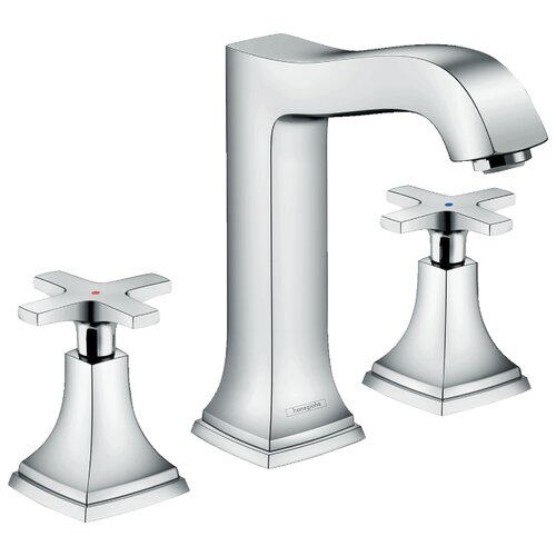 фото Смеситель для раковины (умывальника) hansgrohe metropol classic 31307000 двухрычажный встраиваемый хром