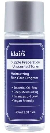 Klairs Тоник Supple Preparation Unscented, 30 мл