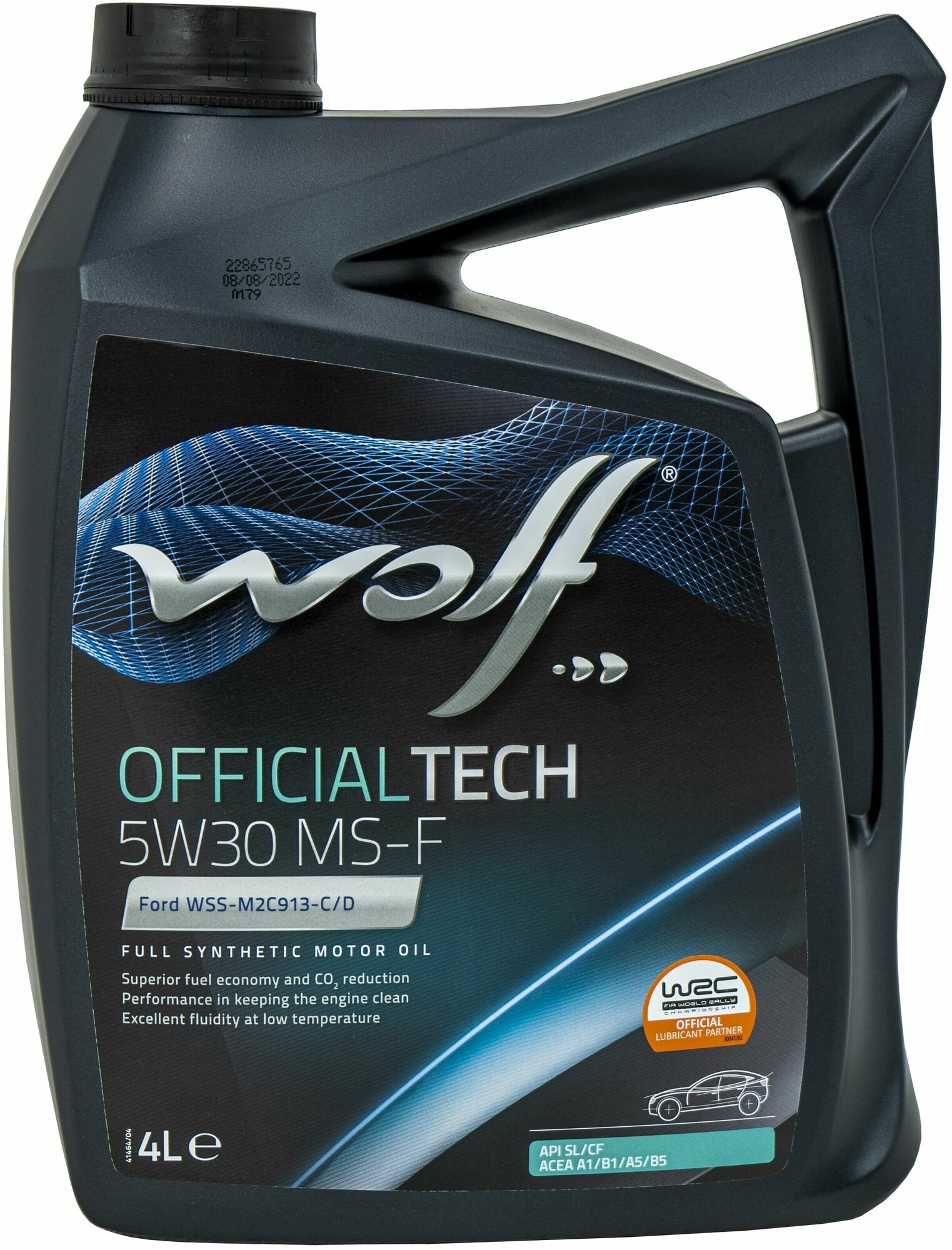 Синтетическое моторное масло Wolf Officialtech 5W30 MS-F