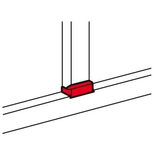 DLP Угол плоский Т-образный 50х105 для кабель-канала 80 | код. 010739 | LEGRAND (2шт. в упак.)