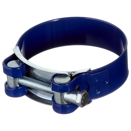 Хомут силовой Hard-Fix 64-67 мм оцинкованная сталь с полимерным покрытием одноболтовый