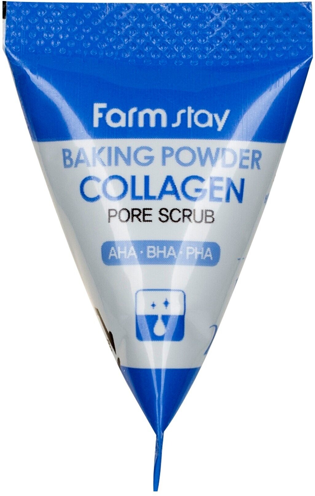 Скраб для очищения пор с содой и коллагеном в пирамидке FarmStay Baking Powder Collagen Pore Scrub /7 мл/гр.