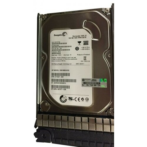 Жесткий диск HP 458945-B21 160Gb 7200 SATAII 3.5 HDD жесткий диск hp 659034 b21 1tb 7200 sataii 3 5 hdd