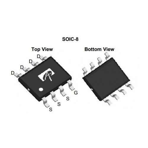 Микросхема AO4406A N-Channel MOSFET 30V 13A SO-8