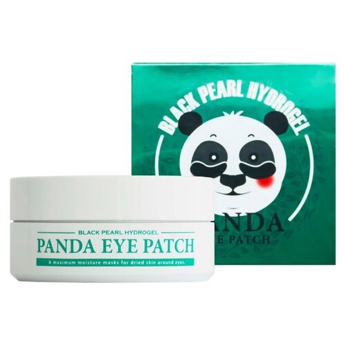 White Cospharm Патчи для области вокруг глаз Black Pearl Hydrogel Panda Eye Patch 90 г (60 шт.)