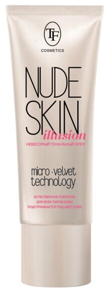 TF Cosmetics Тональный крем Nude Skin Illusion, 40 мл/40 г, оттенок: 102 ванильно-бежевый