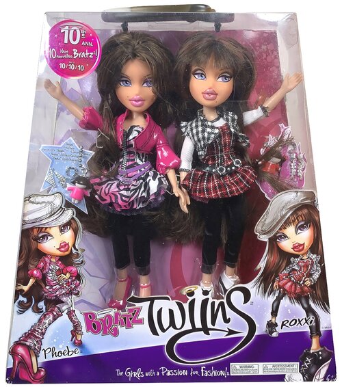 Набор куклы Братц близнецы Фиби и Рокси 10 лет спустя, Bratz Twiins Phoebe and Roxxi 10 years