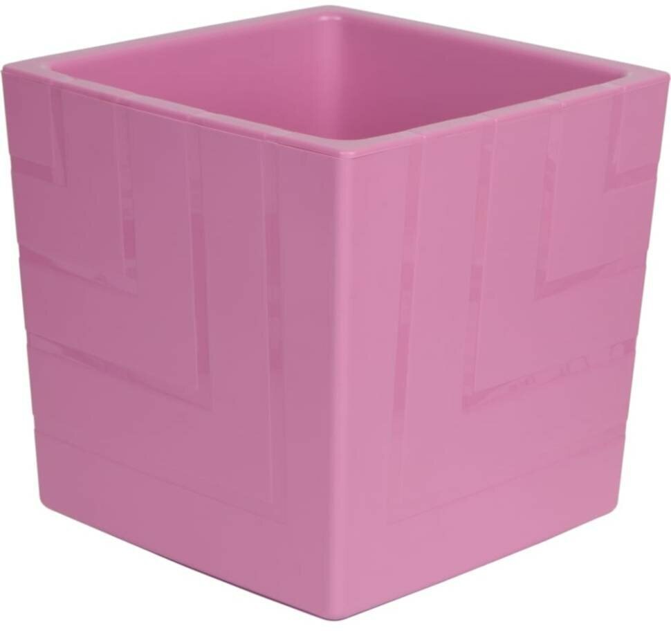 фото Пластиковый горшок с вкладкой liveingreen квадро вереск диам. 11.5 см, высота 12 см, 1.2 л КВ12-30